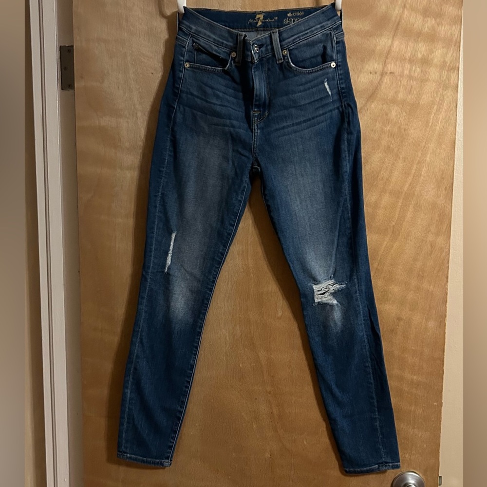 7 For All Mankind Moreno Hi-Rise Ankle skinny Jeans